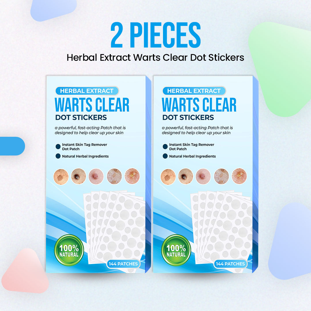 Herbal Extract Warts Clear Dot Stickers