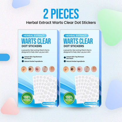 Herbal Extract Warts Clear Dot Stickers