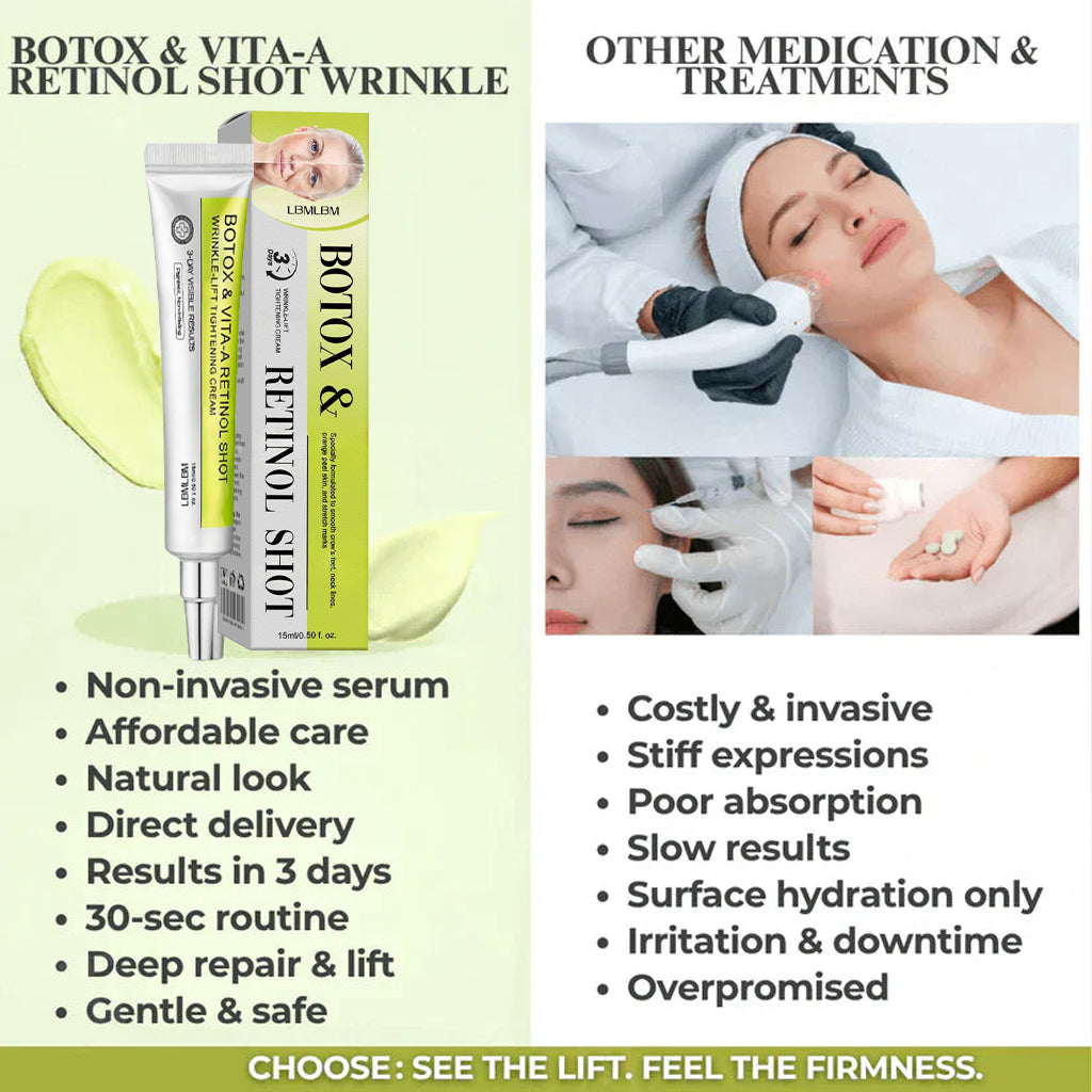 👏🌿Proudly Made in the AU💫LBMLBM® Advanced Peptide Botox-Style + Vita-A Retinol Lifting Renewal Cream – Today Only 70% OFF