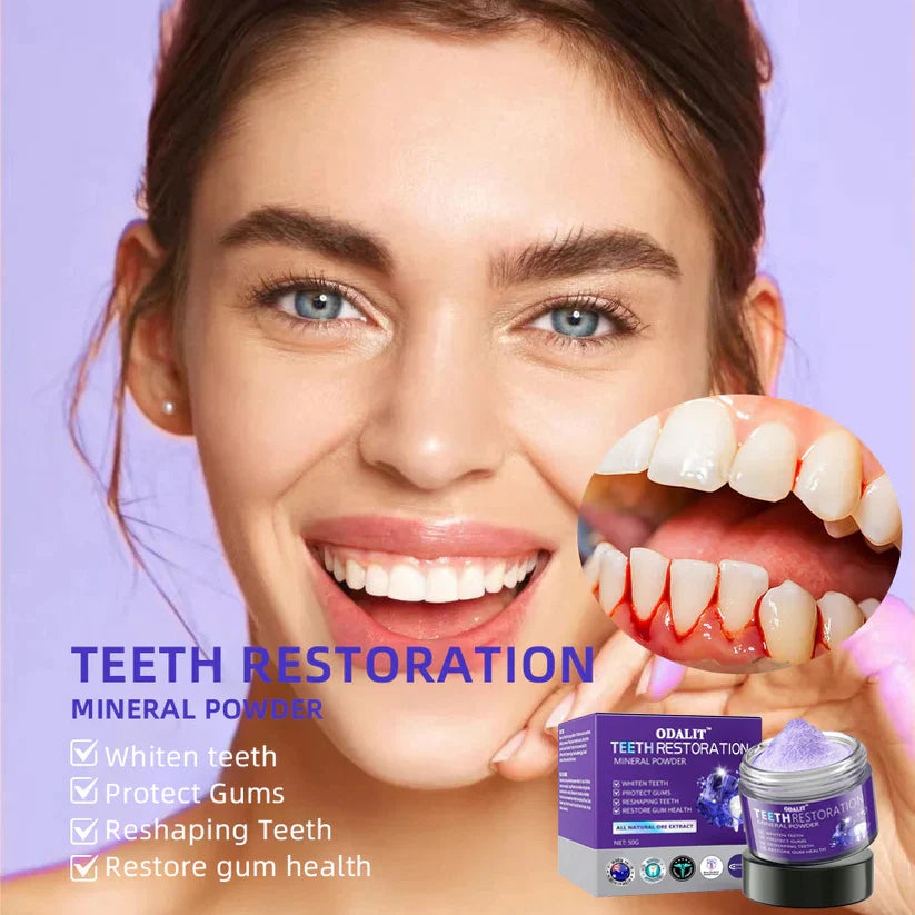 🎁Flash Sale - Don’t Miss Out - ODALIT™ TeethRestoration Mineral Powder🦷(TGA recommended)👩‍⚕️(Treats periodontitis and mouth ulcers, prevents tooth loss, and repairs gum recession)