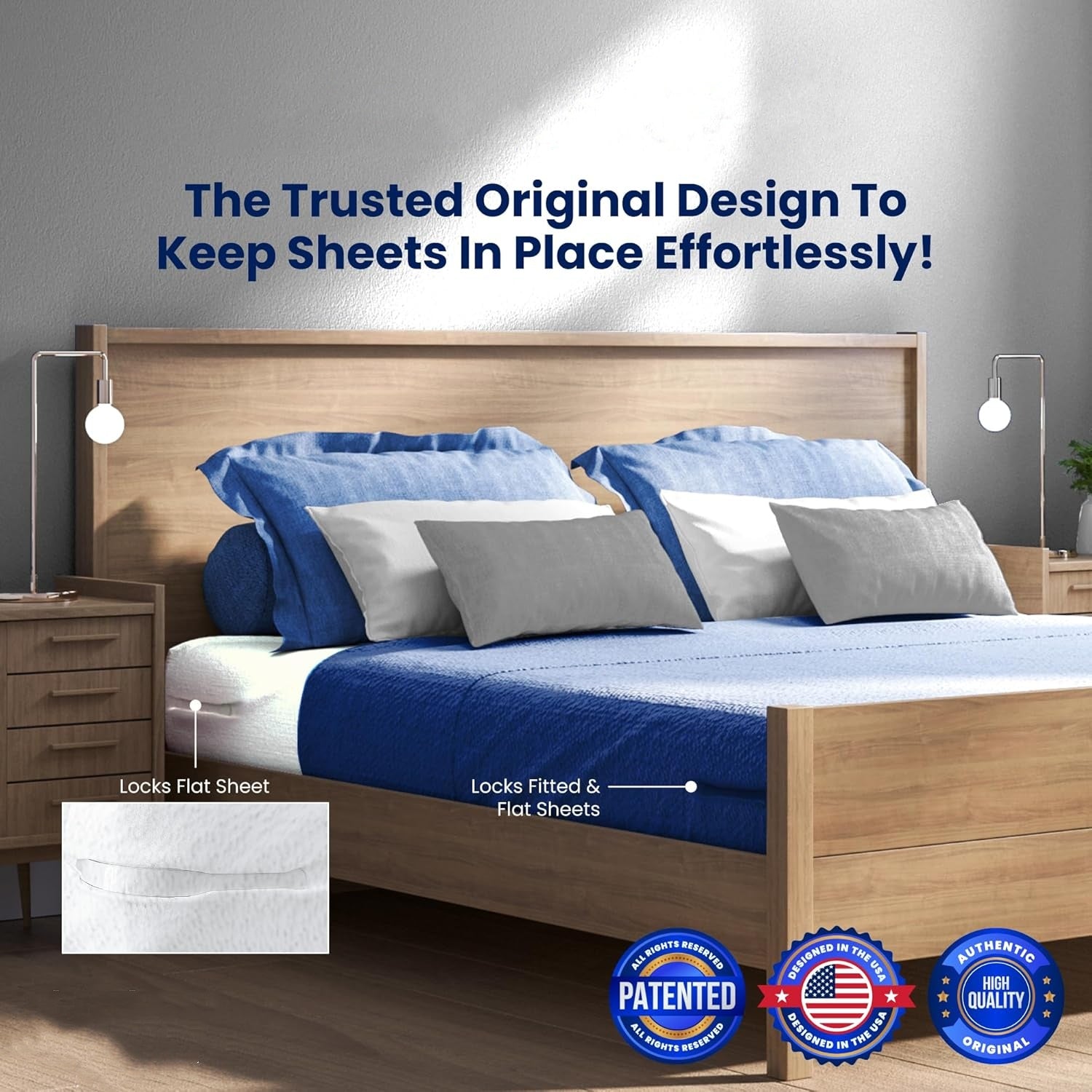 Last Day 49% OFFSheet Holders - Secure Bed Sheets Firmly in Place - 4 Pack