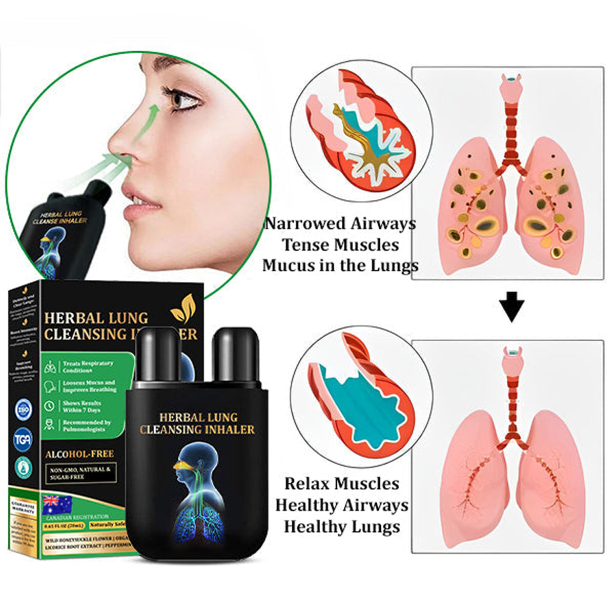✅Official Store: Herbal Lung Cleansing Inhaler