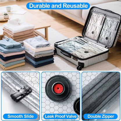 🔥 LAST DAY 49% OFF-Cordless Travel Vacuum Storage Compression Bag Set