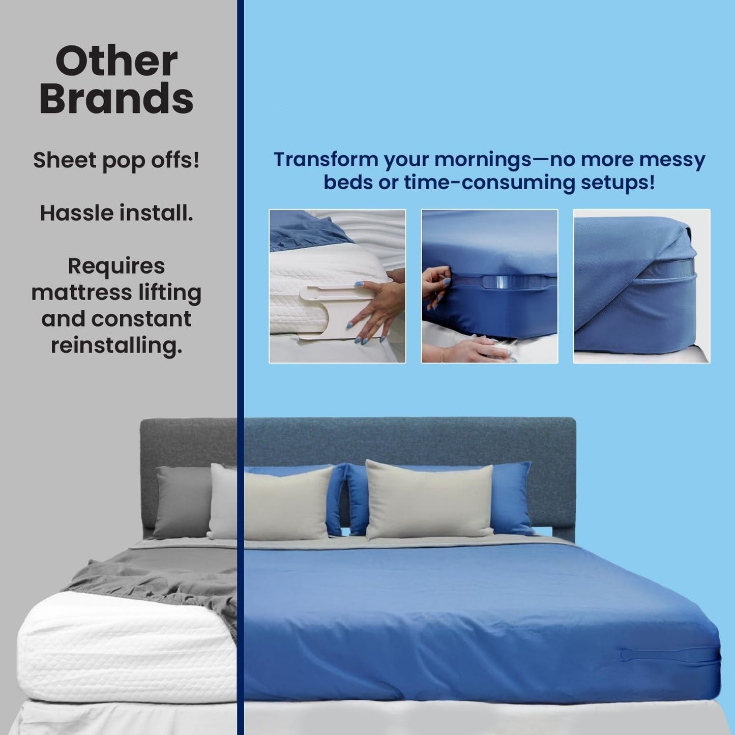 Last Day 49% OFFSheet Holders - Secure Bed Sheets Firmly in Place - 4 Pack