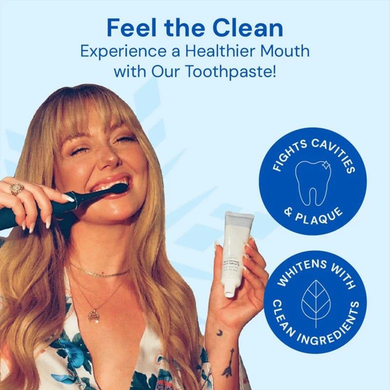 ❄️🦷Fluoride-Free Hydroxyapatite Teeth Whitening Toothpaste with Coconut Oil & Xylitol