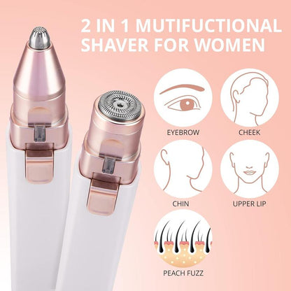 🔥🎁 Final Day Sale 2-in-1 Women's Eyebrow and Facial Hair Removal Device