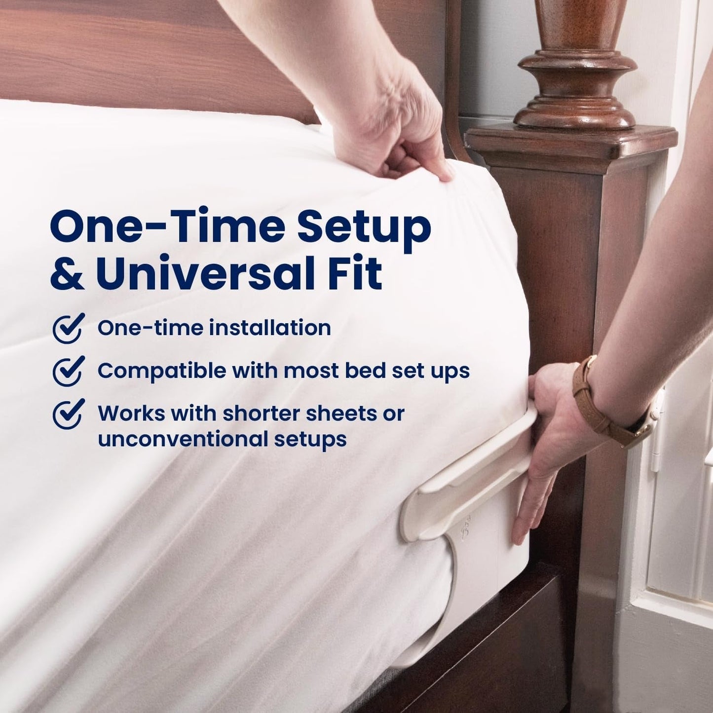 Last Day 49% OFFSheet Holders - Secure Bed Sheets Firmly in Place - 4 Pack